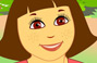 Book illustration of a happy girl