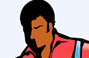 Cartoon illustration of a young man in shades