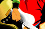 Digital illustration of playing guitar