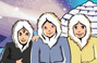 Digital illustration of Eskimos