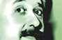 Portrait illustration of Albert Einstein